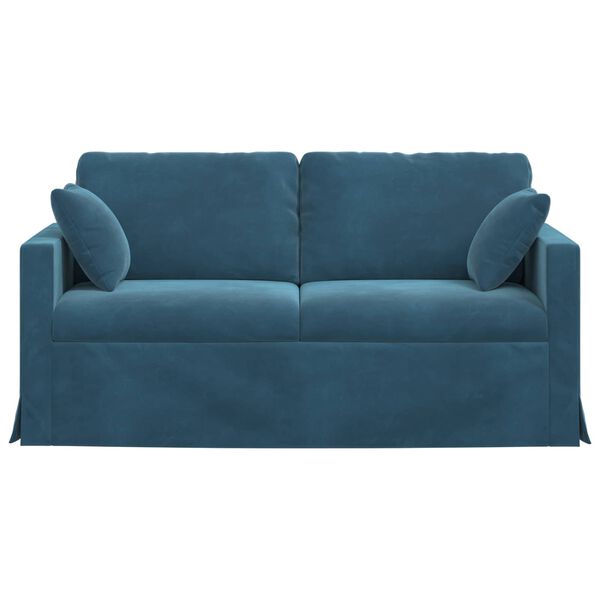 vidaXL Sofa Niebieski 158 x 78 x 80 cm Aksamit