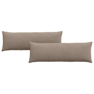 vidaXL Poduszki na sofę 2 pcs Ciemnoszary 120 x 40 cm tkanina