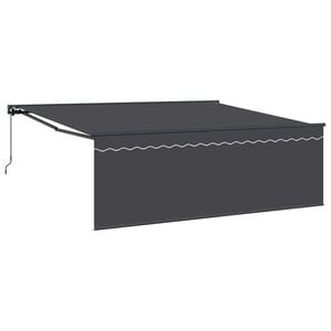 vidaXL Markiza wysuwana Antracyt 400 &times; 300 cm Poliester i aluminium