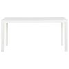 vidaXL Stół ogrodowy, 150x90x72 cm, PP, biały