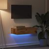 vidaXL Szafka telewizyjna z LED, stare drewno, 60x35x15,5 cm
