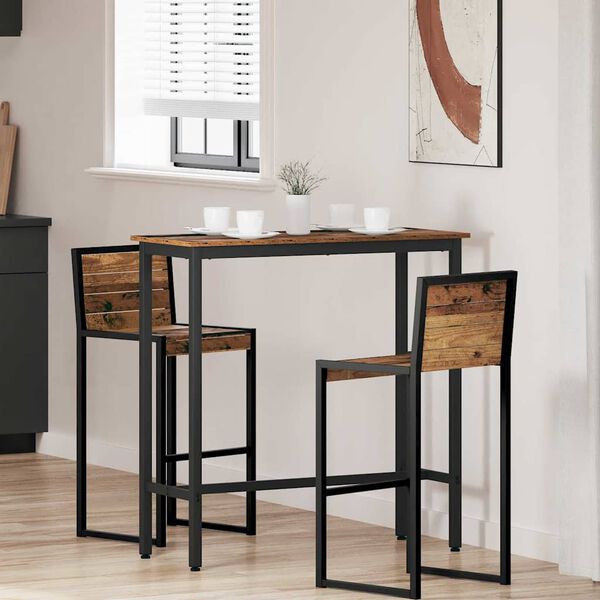 vidaXL st&oacute;ł Stare drewno 100 x 40 x 100,5 cm