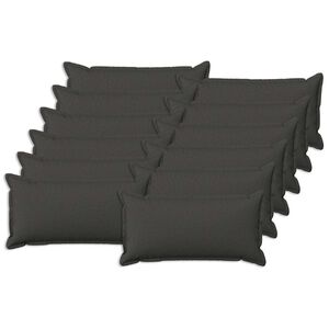 vidaXL Poszewka na poduszkę 12 szt. HOUTEN ciemnoszary 40 x 80 cm
