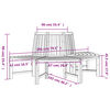 vidaXL P&oacute;łokrągłe ławki pod drzewo 2 szt., &Oslash;201 cm, lite drewno tekowe