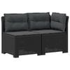vidaXL Sofa Ogrodowa 2-osobowa z Poduszkami w Wyglądzie Rattanowym PP