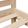 vidaXL Ł&oacute;żko z regałem, bez materaca, 200x200 cm, sosnowe