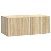 vidaXL Szafka RTV montowana na ścianie dąb Sonoma 78,5 x 41 x 30 cm