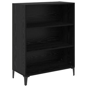 vidaXL Bufet Czarny Dąb 69,5 x 32,5 x 90 cm Drewno inżynieryjne
