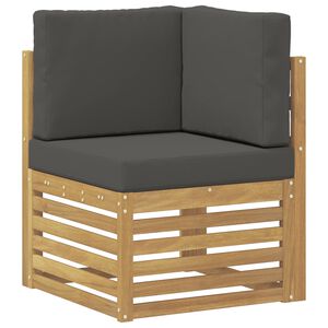 vidaXL Sofa narożna na zewnątrz Lite Drewno Akacji Biały