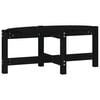 vidaXL Stolik kawowy, czarny, 87x48x35 cm, lite drewno sosnowe