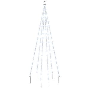 vidaXL Choinka do montażu na maszcie, 108 zimnych białych LED, 180 cm