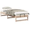 vidaXL Ramka ł&oacute;żka Brązowy 90 x 210 cm Lite drewno sosnowe