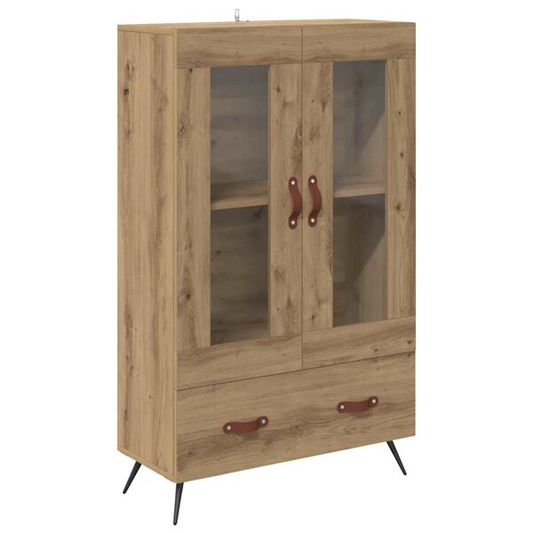 vidaXL Highboard z szufladą Dąb rzemieślniczy 69,5 x 31 x 115 cm