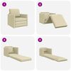 vidaXL Sofa Bed 60cm Kremowy Sztuczna sk&oacute;ra