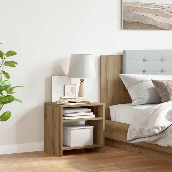 vidaXL Szafka nocna, dąb artisian, 40x30x40cm, materiał drewnopochodny