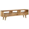 vidaXL Szafka pod telewizor, lite drewno mango, 140 x 30 x 41 cm