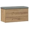vidaXL Ławka ze schowkiem Artisan Oak 82x42x45 cm Drewno konstrukcyjne