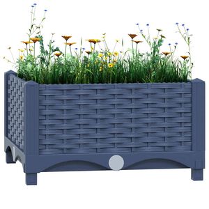 vidaXL Donica do podniesionej rabaty, 40x40x23 cm, polipropylen