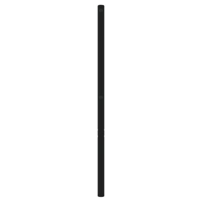 vidaXL Metalowe wezgłowie, czarne, 180 cm