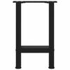 vidaXL Nogi do stolika kawowego czarne 2 szt. 38x(42-43) cm stal