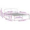 vidaXL Ramka ł&oacute;żka Naturalny 160 x 200 cm Lite drewno sosnowe