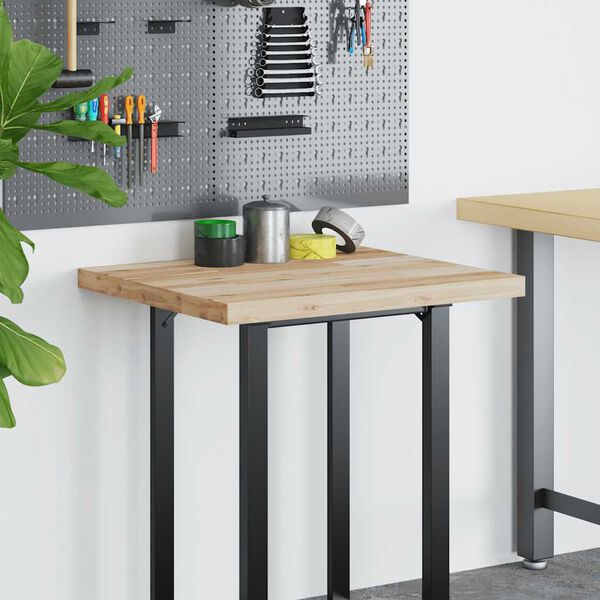 vidaXL Blat do biurka, 80x60x4 cm, lite drewno akacjowe