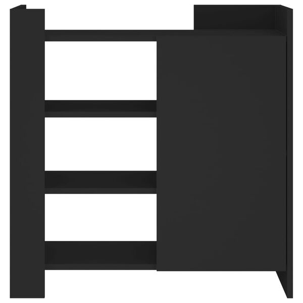 vidaXL Szafka, czarna, 73,5x35x75 cm, materiał drewnopochodny