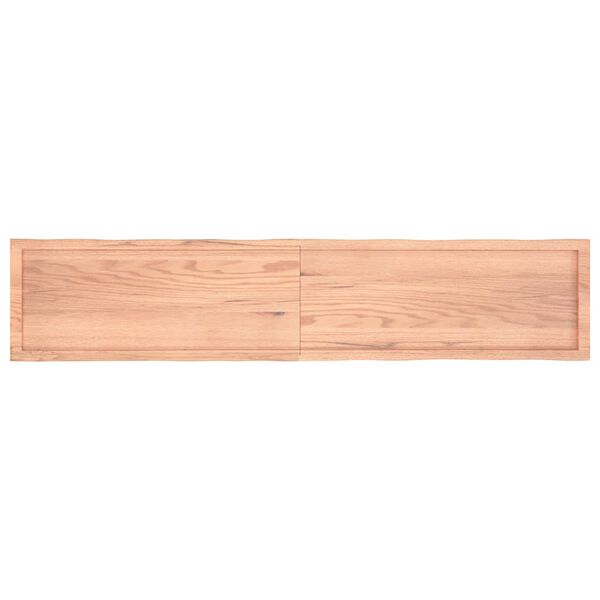 vidaXL Blat, jasnobrązowy 200x40x(2-4)cm drewno z naturalną krawędzią
