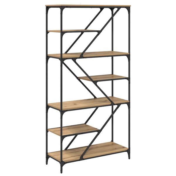 vidaXL P&oacute;łka na książki Dąb rzemieślniczy 91 x 36 x 176 cm