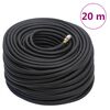 vidaXL Hybrydowy wąż pneumatyczny, czarny, 0,6", 20 m, guma i PVC