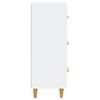 vidaXL Szafka, biała, 34,5x34x90 cm, materiał drewnopochodny