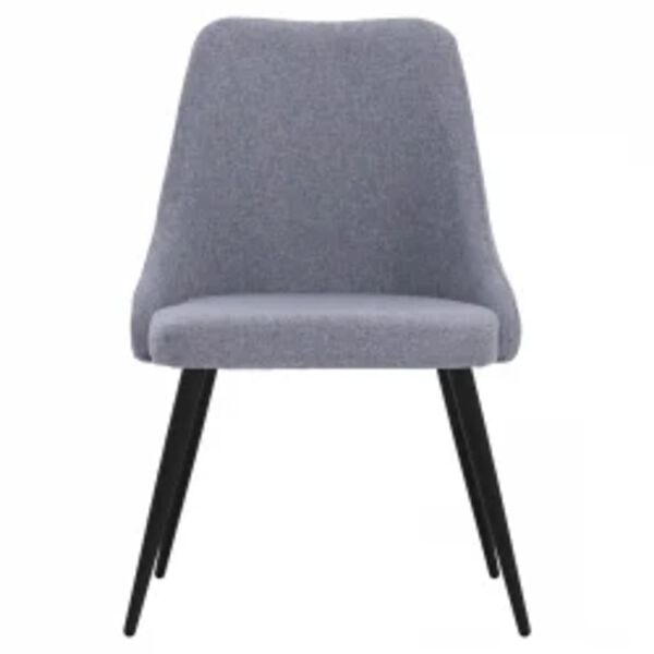 vidaXL Krzesła stołowe, 4 szt., jasnoszare, obite tkaniną