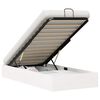 vidaXL Rama Ł&oacute;żka Otomanowego z Przechowalnią Biały 90 x 190 cm