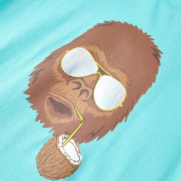 Koszulka dziecięca z kr&oacute;tkimi rękawami, błękitna, 104