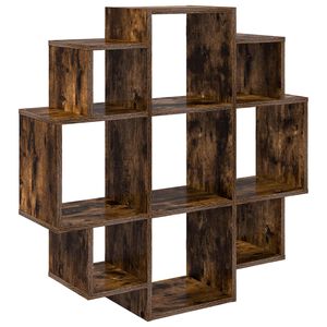 vidaXL P&oacute;łka ścienna Dąb wędzony 90 x 25 x 90 cm Drewno inżynieryjne