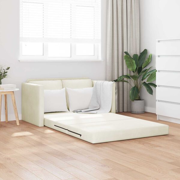 vidaXL Sofa Bed Aksamit