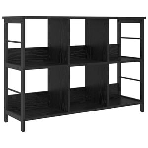 vidaXL P&oacute;łka na książki 6 poziomy 102 x 32 x 72,5 cm Czarny Dąb