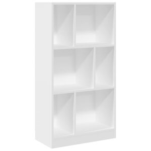 vidaXL Regał, biały, 57x28,5x107,5 cm, materiał drewnopochodny