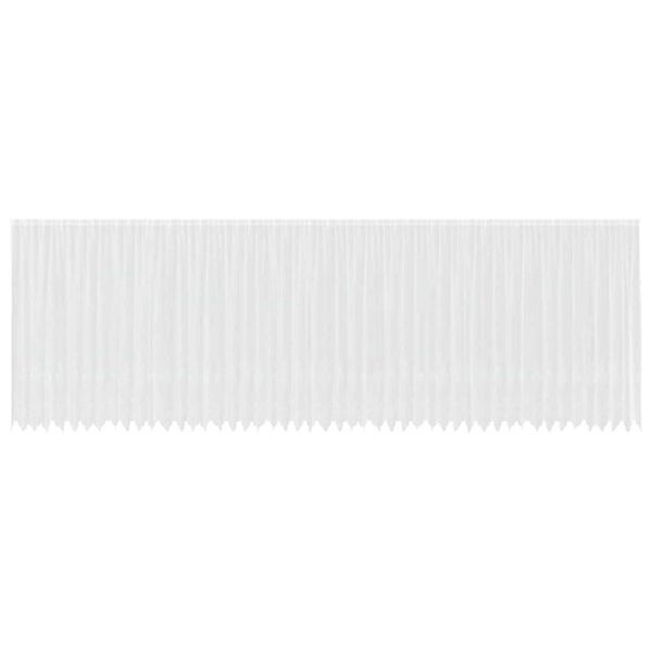 vidaXL Firanka Koronkowa z zasłonami Biały 245 x 1200 cm Poliester