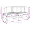 vidaXL Ogrodowe sofy narożne, miodowy brąz, 2 szt, lite drewno sosnowe