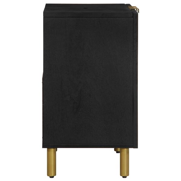 vidaXL Szafka pod umywalkę, czarna, 62x33x58 cm