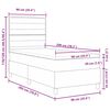 vidaXL Ł&oacute;żko sprężynowe z materacem Niebieski 90 x 200 cm tkanina