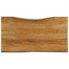 vidaXL Blat stołu, 120x60x3,8 cm, naturalna krawędź, lite drewno mango