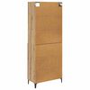 vidaXL Highboard z szufladą Dąb rzemieślniczy 69,5 x 34 x 180 cm