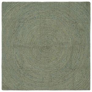 vidaXL Dywany pokojowe Oliwkowy zielony 120 x 120 cm Juta