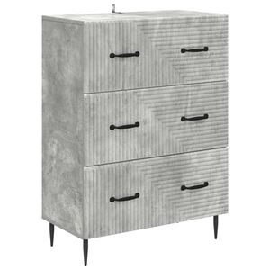 vidaXL Szafka z Szufladami Betonowy szary 66 x 34,5 x 89,5 cm