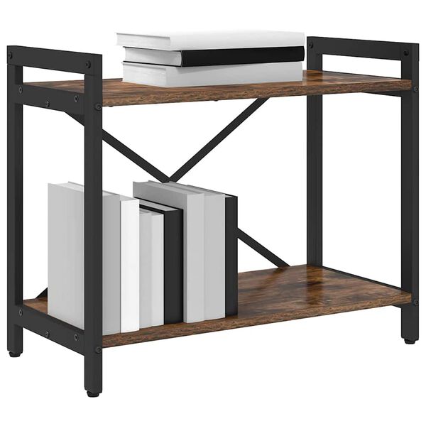 vidaXL P&oacute;łka na książki Dąb wędzony 60 x 30 x 50 cm