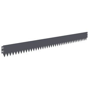 vidaXL Krawężnik do trawnika 20 szt. 103 x 10 cm Stal antracytowy