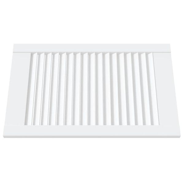 vidaXL Drzwi żaluzjowe do szafki, 4 szt., białe, 61,5x39,4 cm, sosnowe