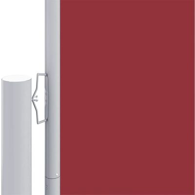 vidaXL Zwijana markiza boczna, czerwona, 180 x 1200 cm